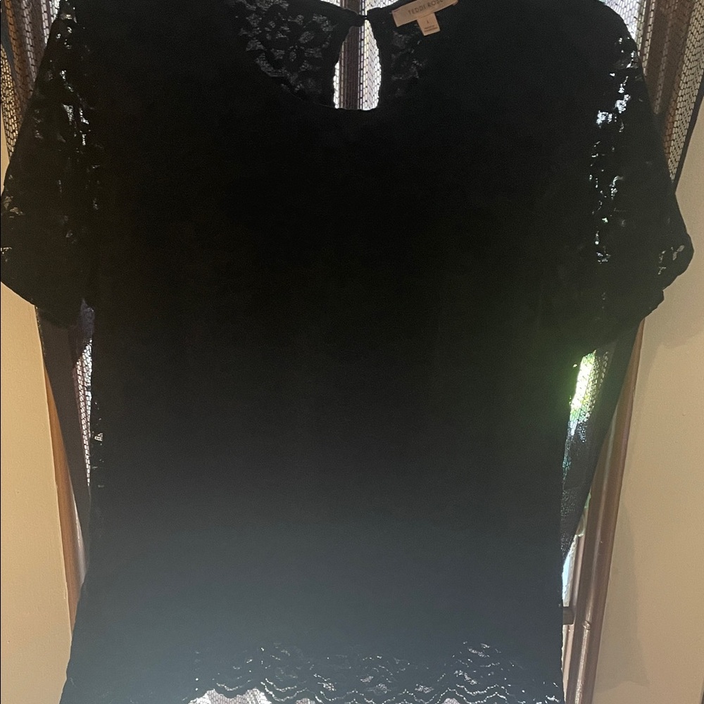 Black Lace Blouse